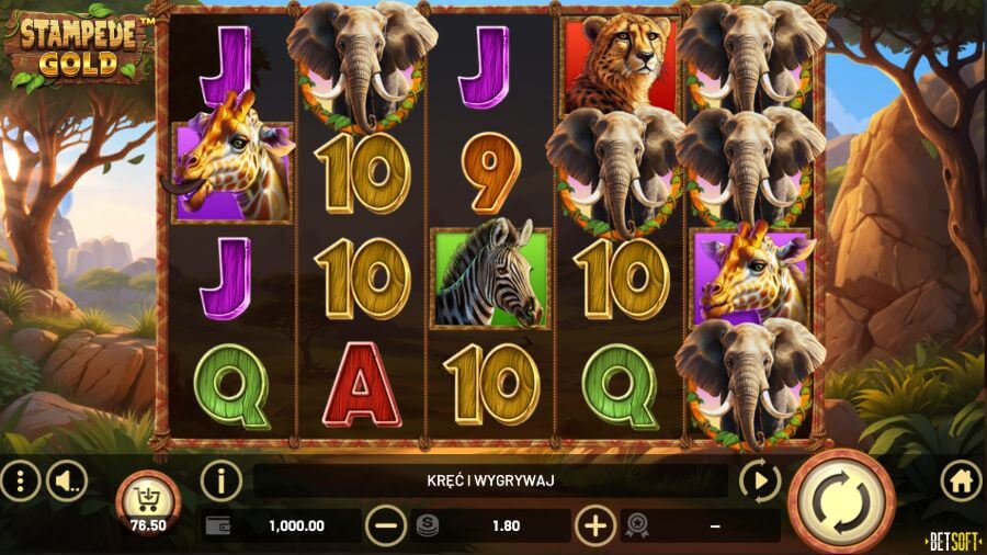 1Bet gra Stampede Gold