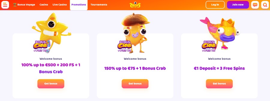 Bonus powitalny w kasynie 7 Signs