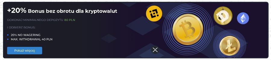 Bonus z niskim wymogiem obrotu w AMPM Casino