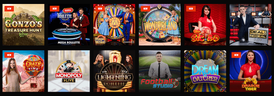 Gry na żywo w Fight Club Casino 