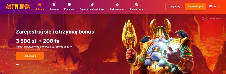 Hitnspin casino bonus powitalny