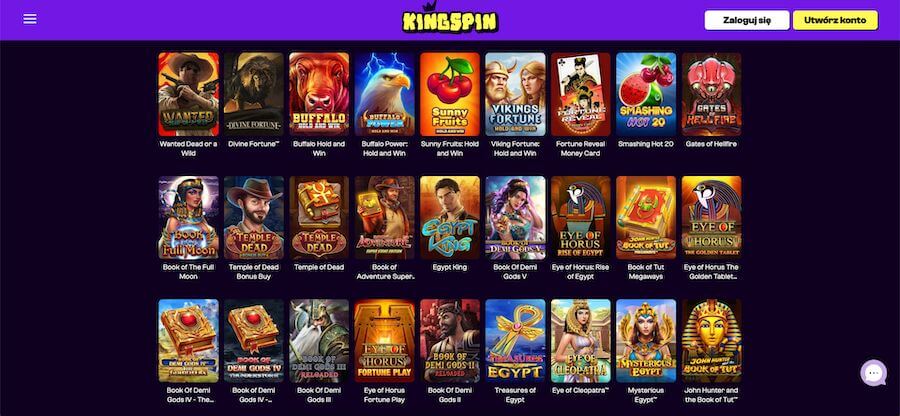 Kingspin maszyny online gry