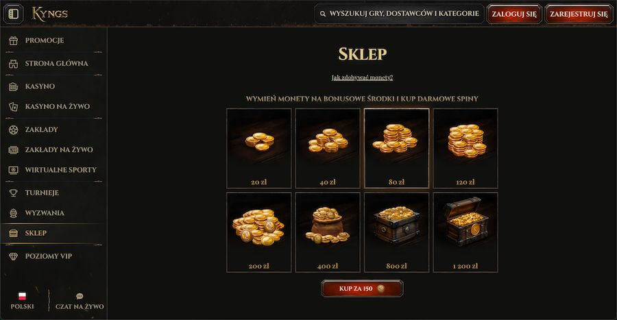 Kyngs sklep z gotówką