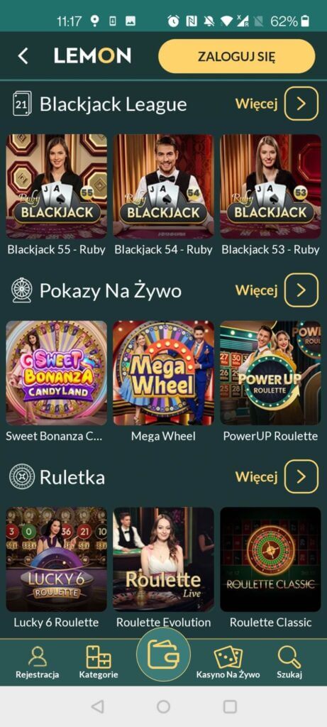Lemon Casino - kasyno mobilne