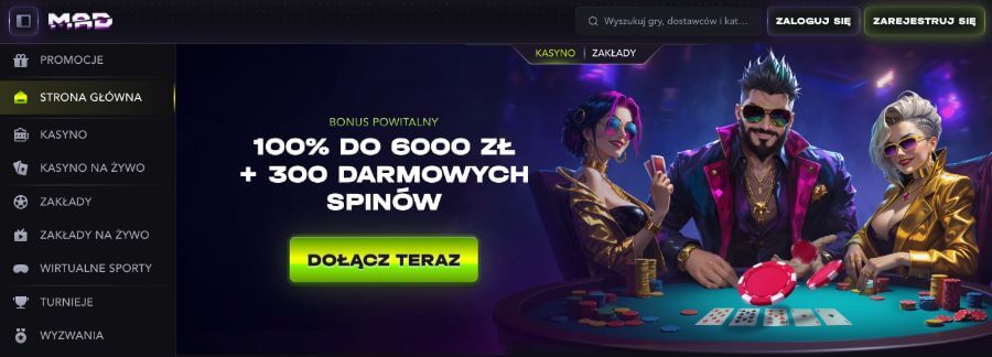 Mad_Casino strona startowa