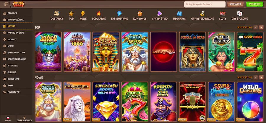 StoneVegas maszyny online
