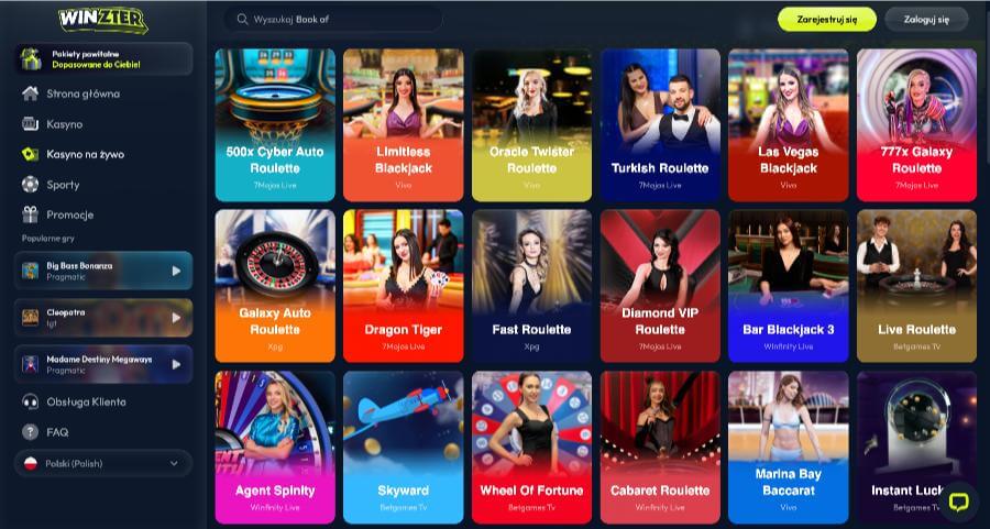 Winzter kasyno na żywo
