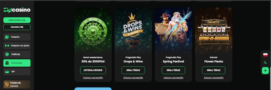 Zip Casino bonusy i promocje