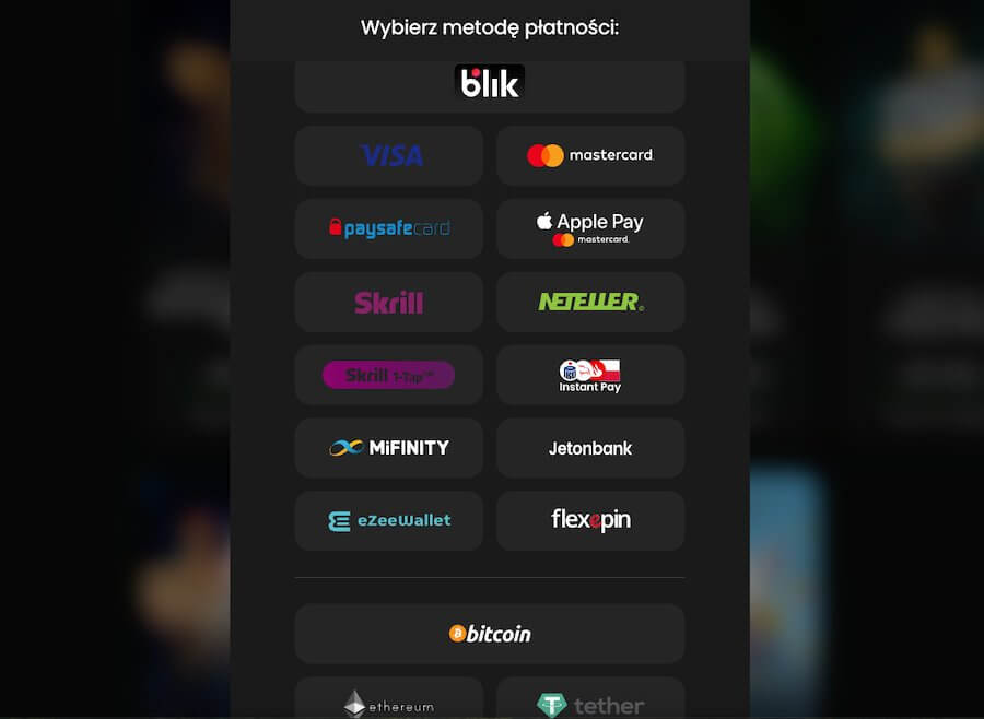 Zip Casino platnosci