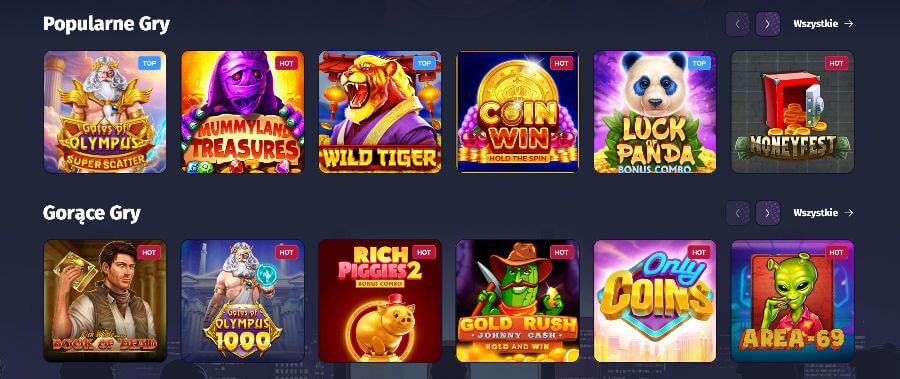 gry dostępne w kasynie spinlander
