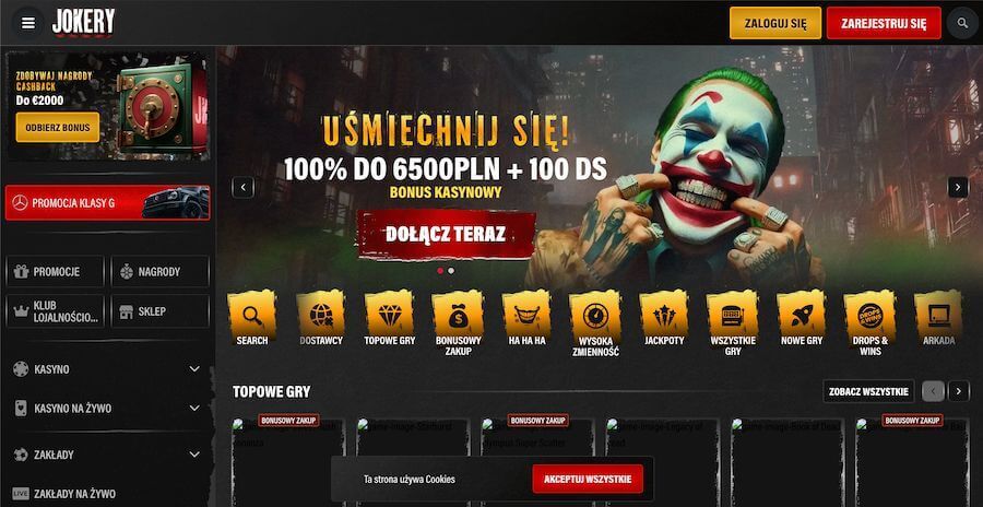 jokery bonus powitalny
